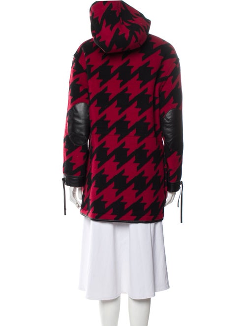 Coach Houndstooth Print Coat