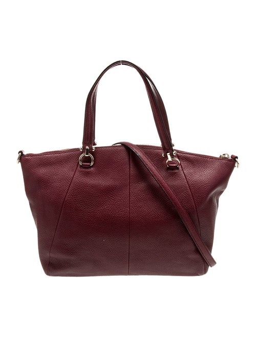 Coach Leather Top Handle Bag