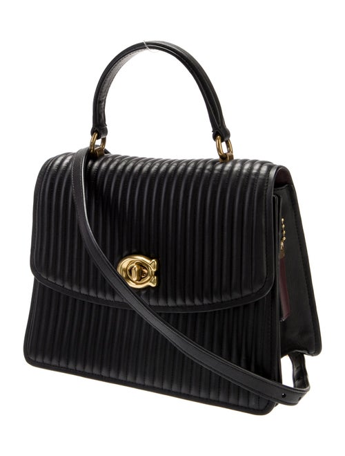 Coach Leather Top Handle Bag