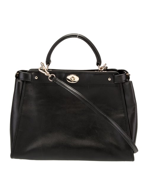 Coach Leather Top Handle Bag