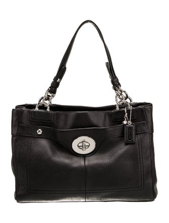 Coach Leather Top Handle Bag