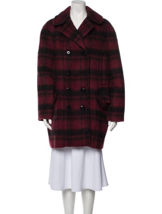 Coach Plaid Print Coat