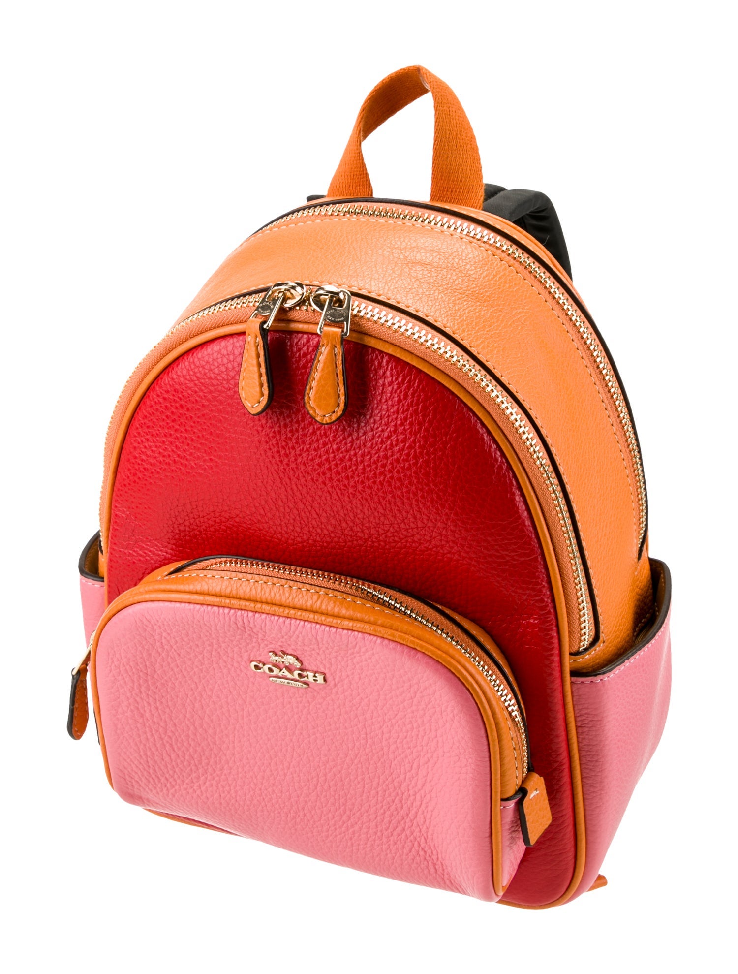 Coach Leather Backpack - Orange Backpacks, Handbags - CCH68280 | The ...