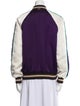 Coach Colorblock Pattern Bomber Jacket
