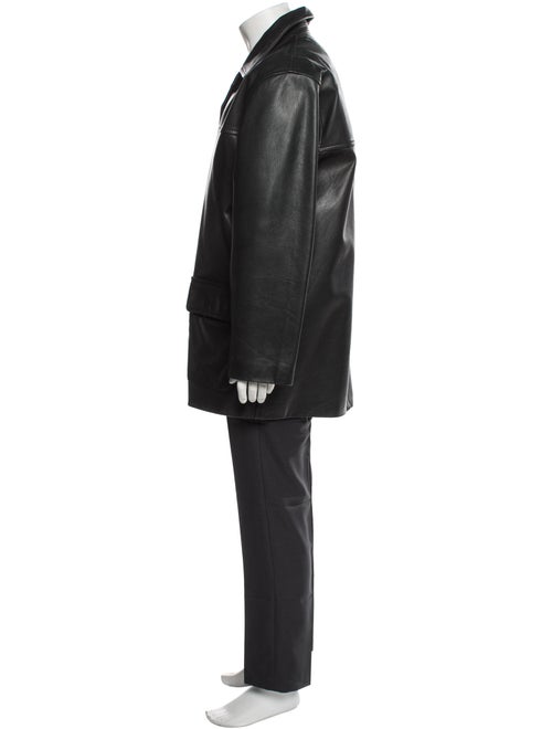 Coach Leather Overcoat