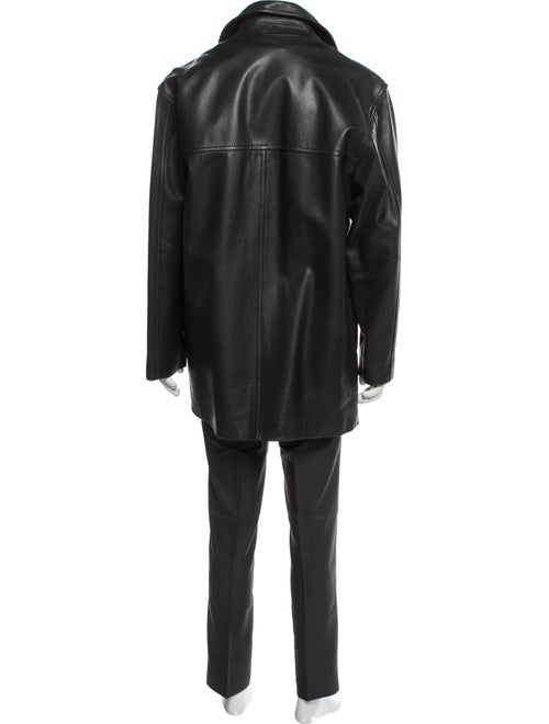 Coach Leather Overcoat