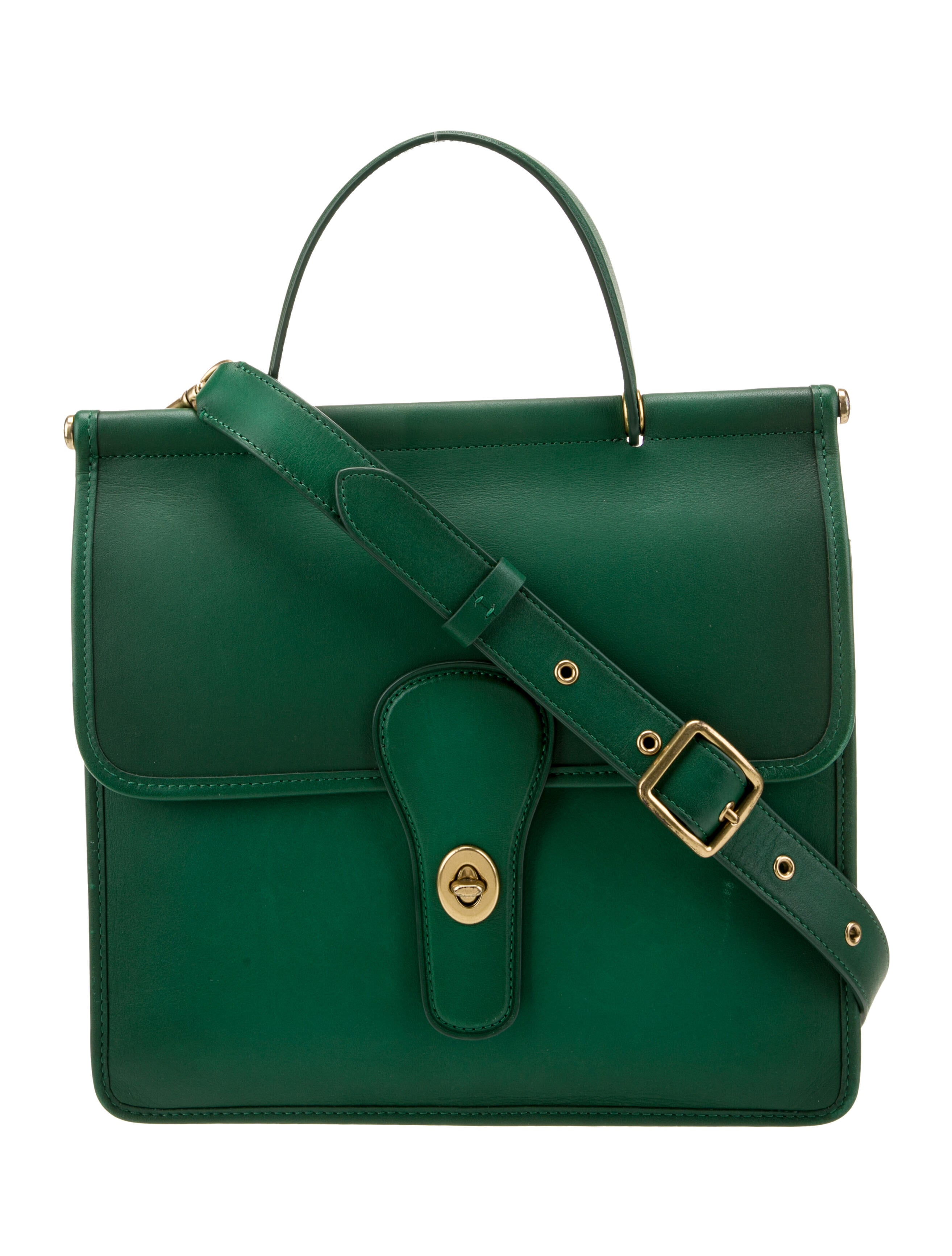 Coach Leather Top Handle Bag