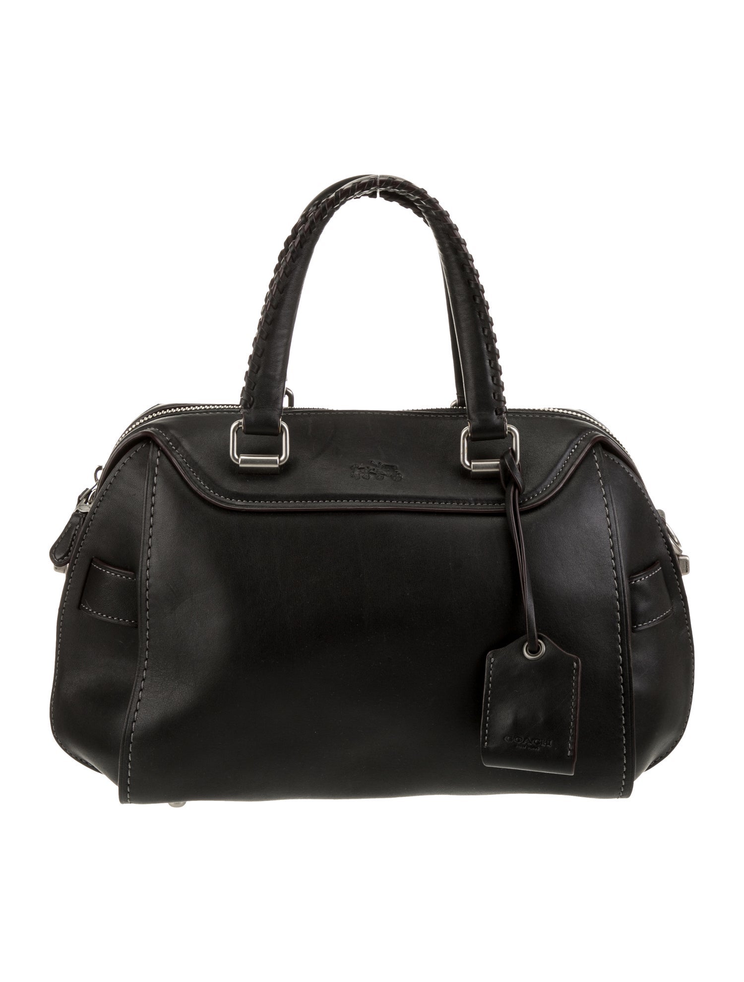 Coach Leather Weekender Bag