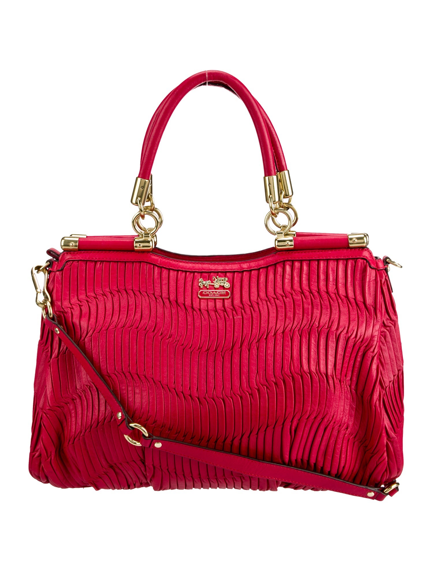 Coach Leather Top Handle Bag