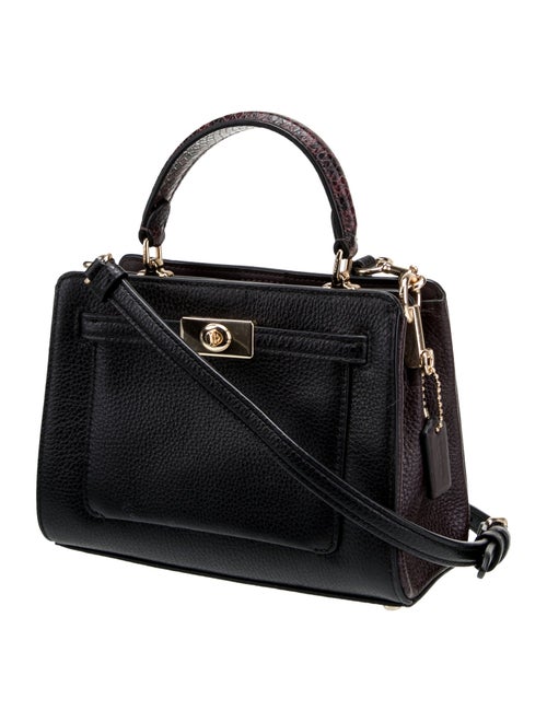 Coach Leather Top Handle Bag