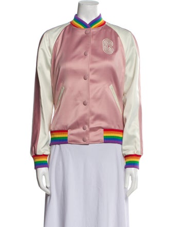 Coach Striped Bomber Jacket