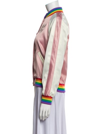 Coach Striped Bomber Jacket