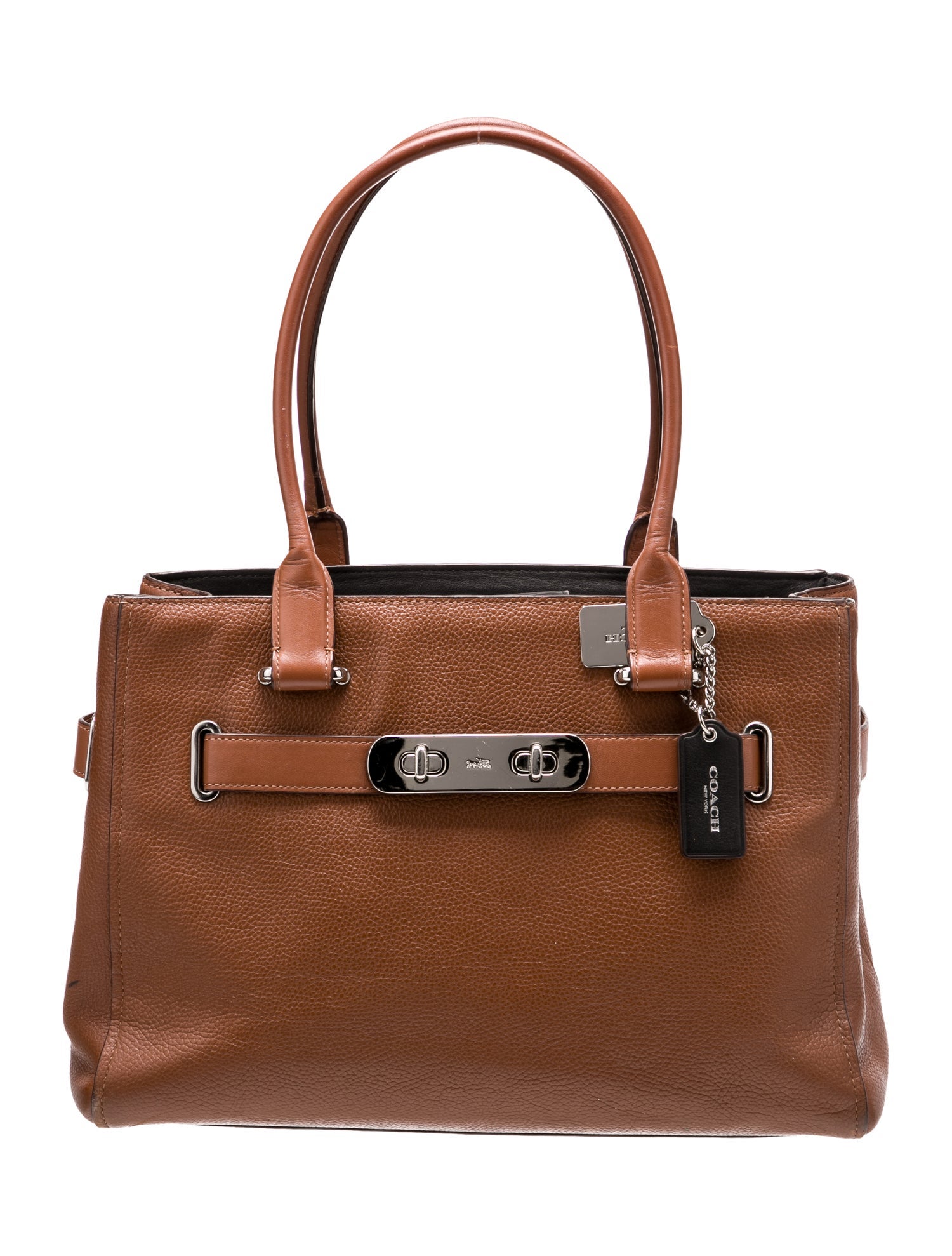 Coach Leather Top Handle Bag