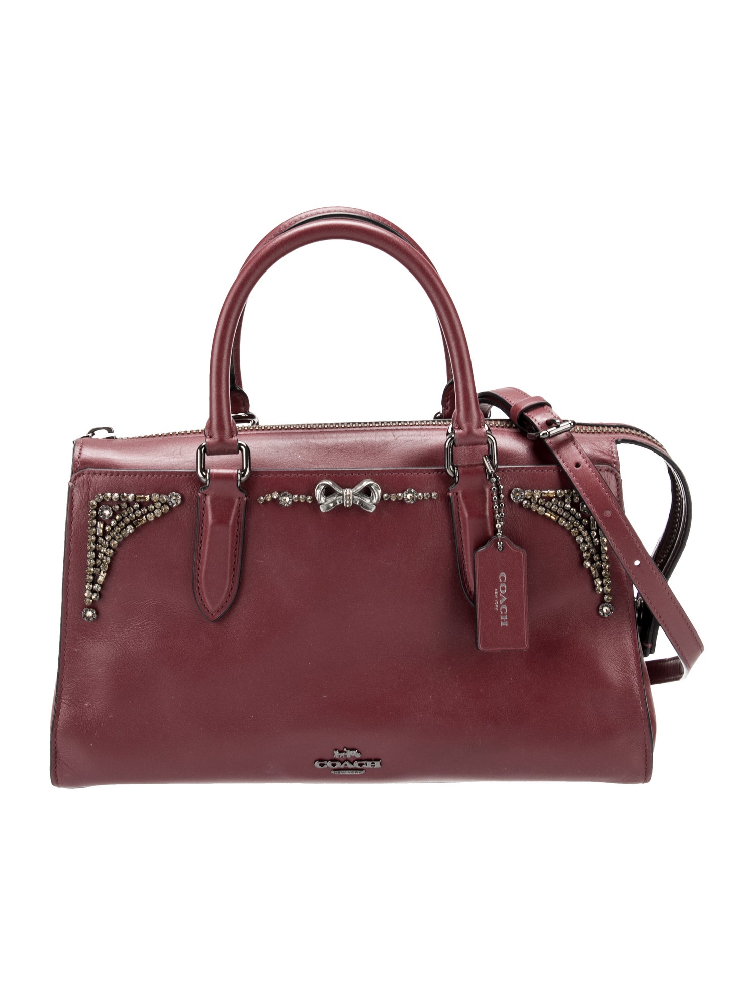 Coach Leather Prada Galleria Double Zip