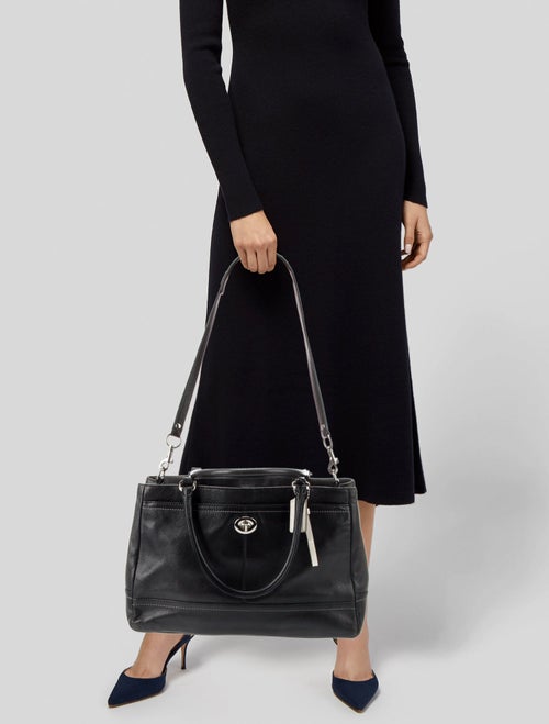 Coach Leather Top Handle Bag