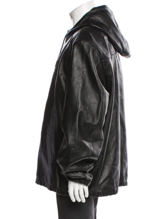 Coach Lamb Leather Parka