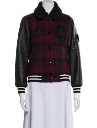 Coach Plaid Print Jacket