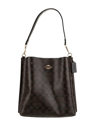 Coach Leather Bucket Bag