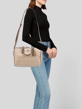 Coach Leather Top Handle Bag