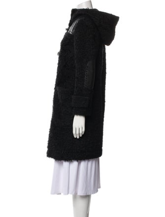 Coach Wool Faux Fur Coat