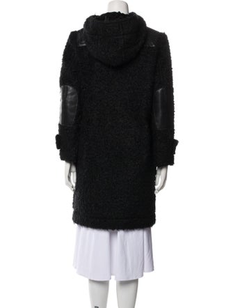 Coach Wool Faux Fur Coat