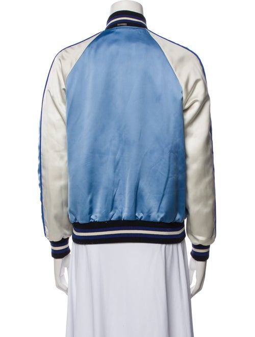 Coach Colorblock Pattern Bomber Jacket