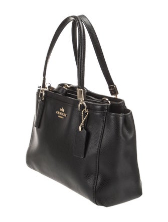 Coach Leather Top Handle Bag