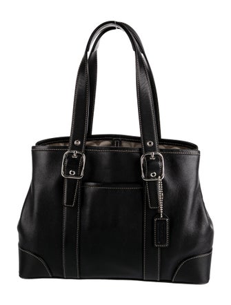 Coach Leather Top Handle Bag