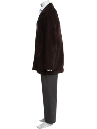 Coach Leather Overcoat