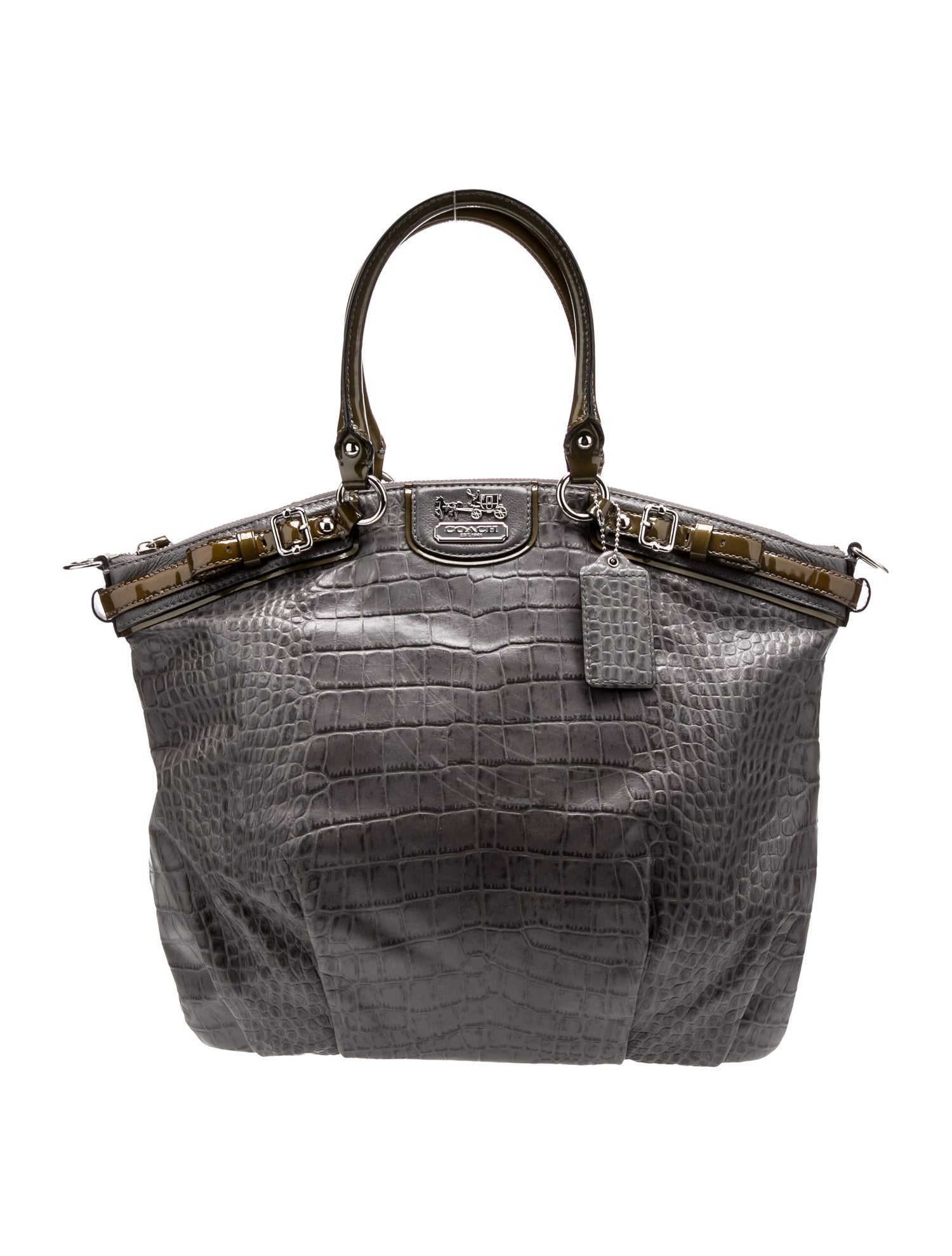 Coach Embossed Leather Tote