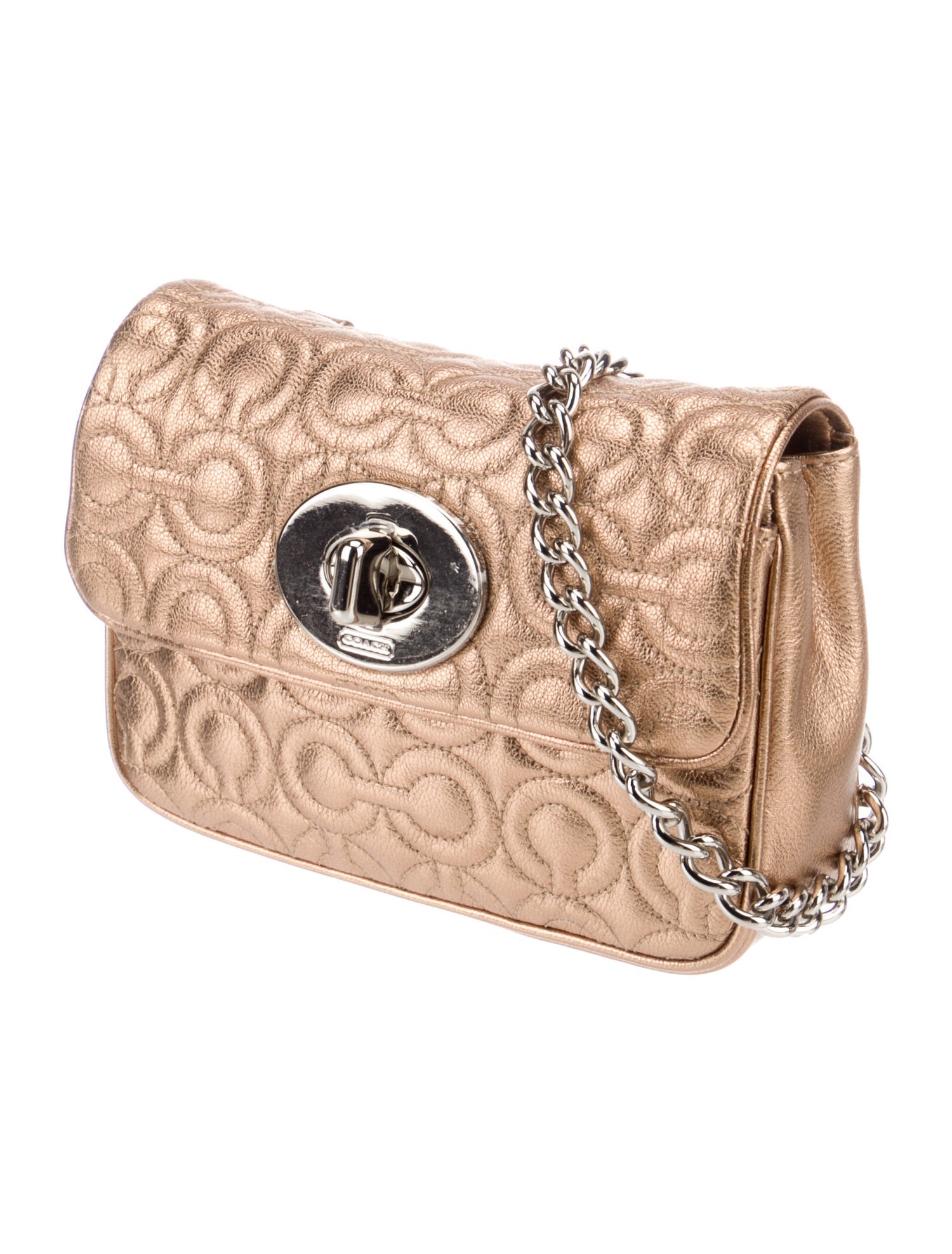 Coach Leather Minaudière