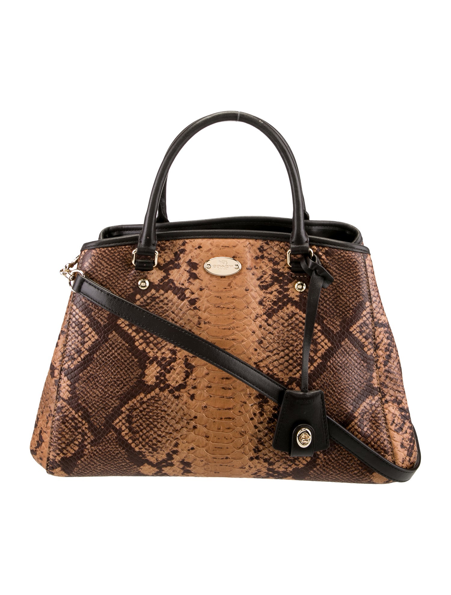 Coach Leather Top Handle Bag