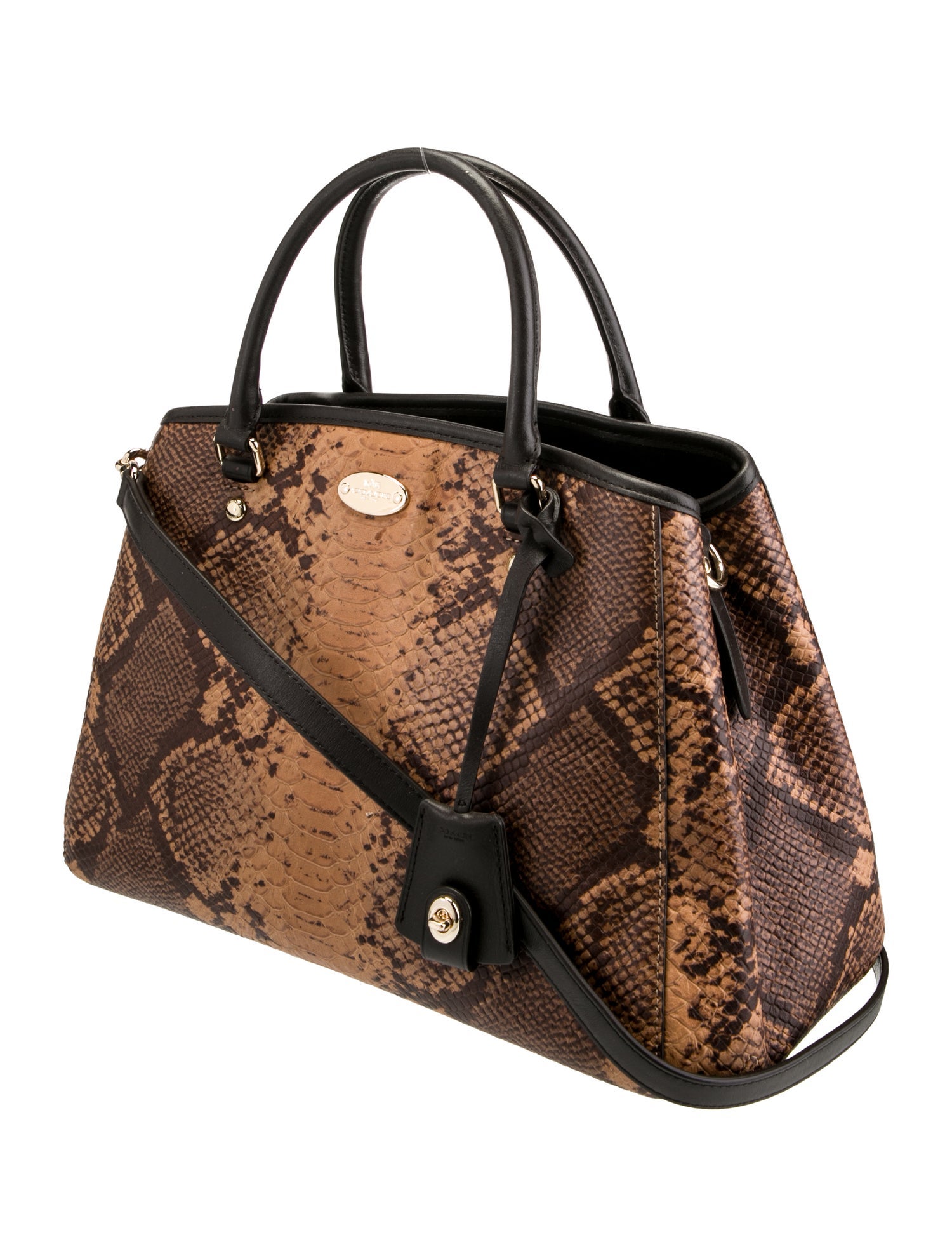 Coach Leather Top Handle Bag