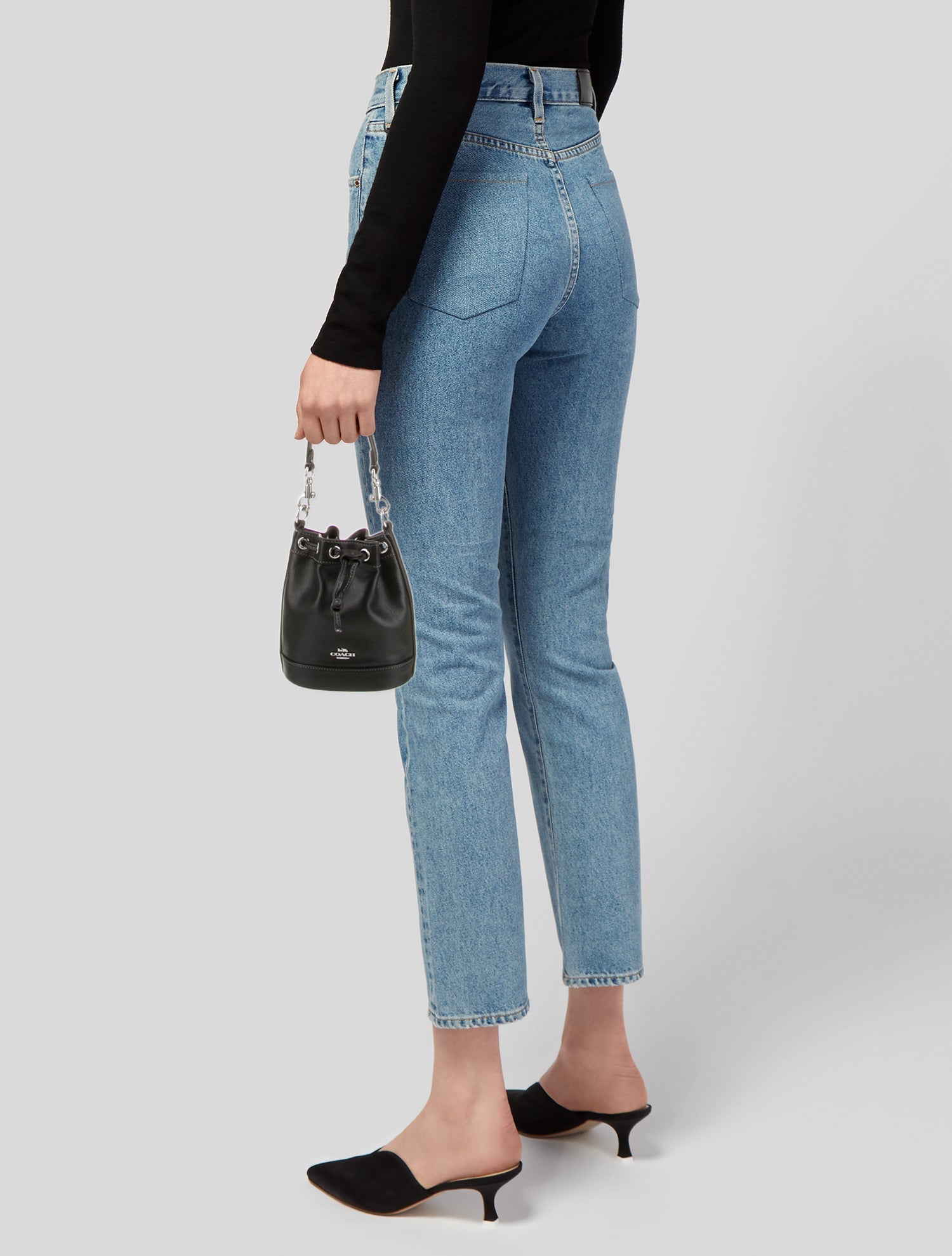 Coach Leather Bucket Bag