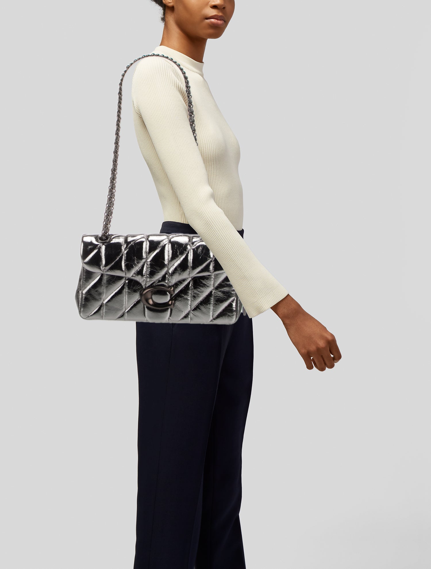 Coach Patent Leather Shoulder Bag