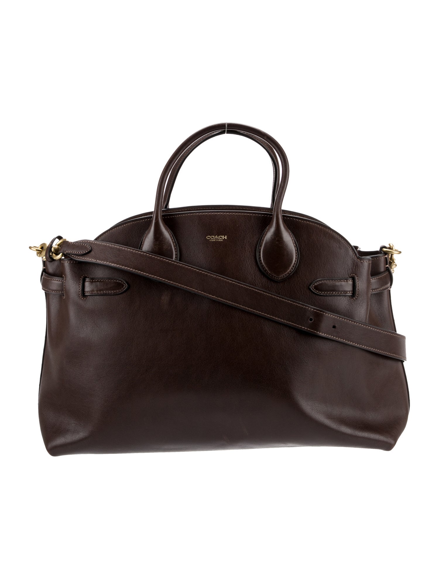 Coach Leather Top Handle Bag