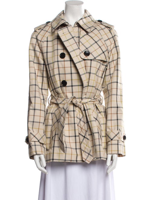 Coach Plaid Print Blazer
