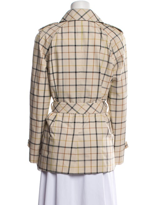Coach Plaid Print Blazer