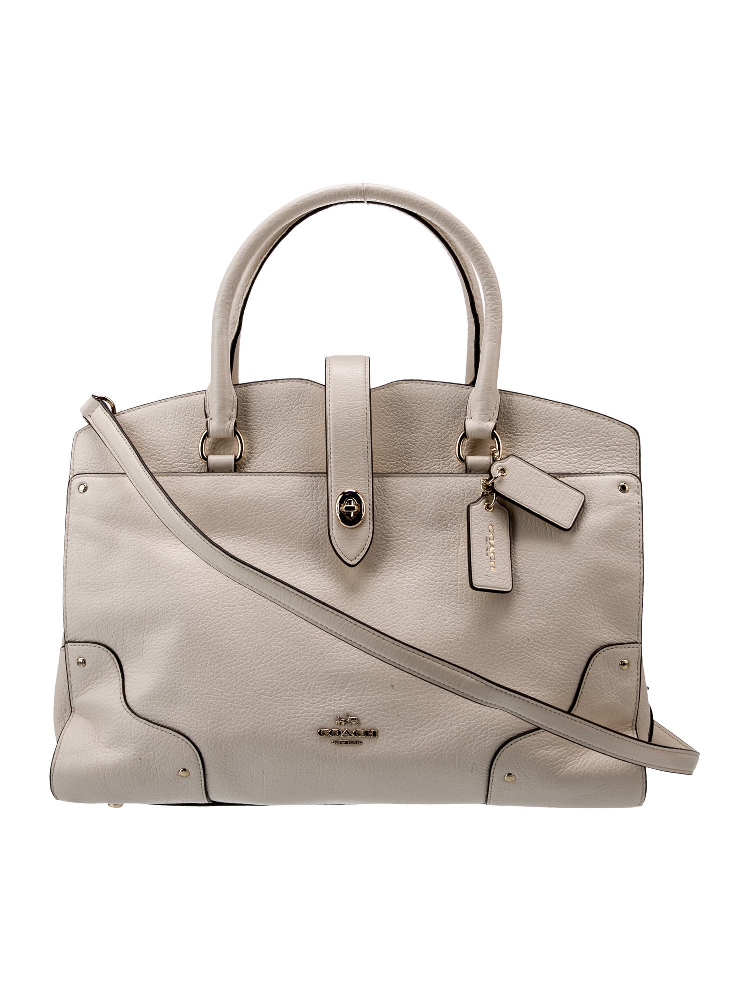 Coach Leather Top Handle Bag