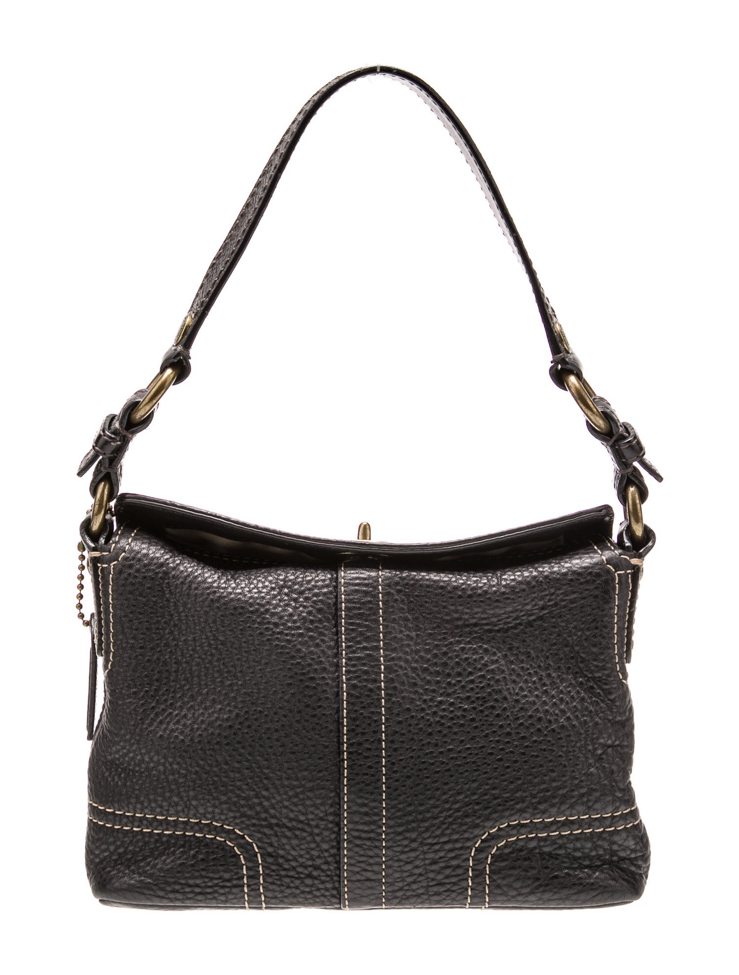 Coach Leather Top Handle Bag