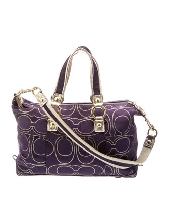 Coach Canvas Top Handle Bag