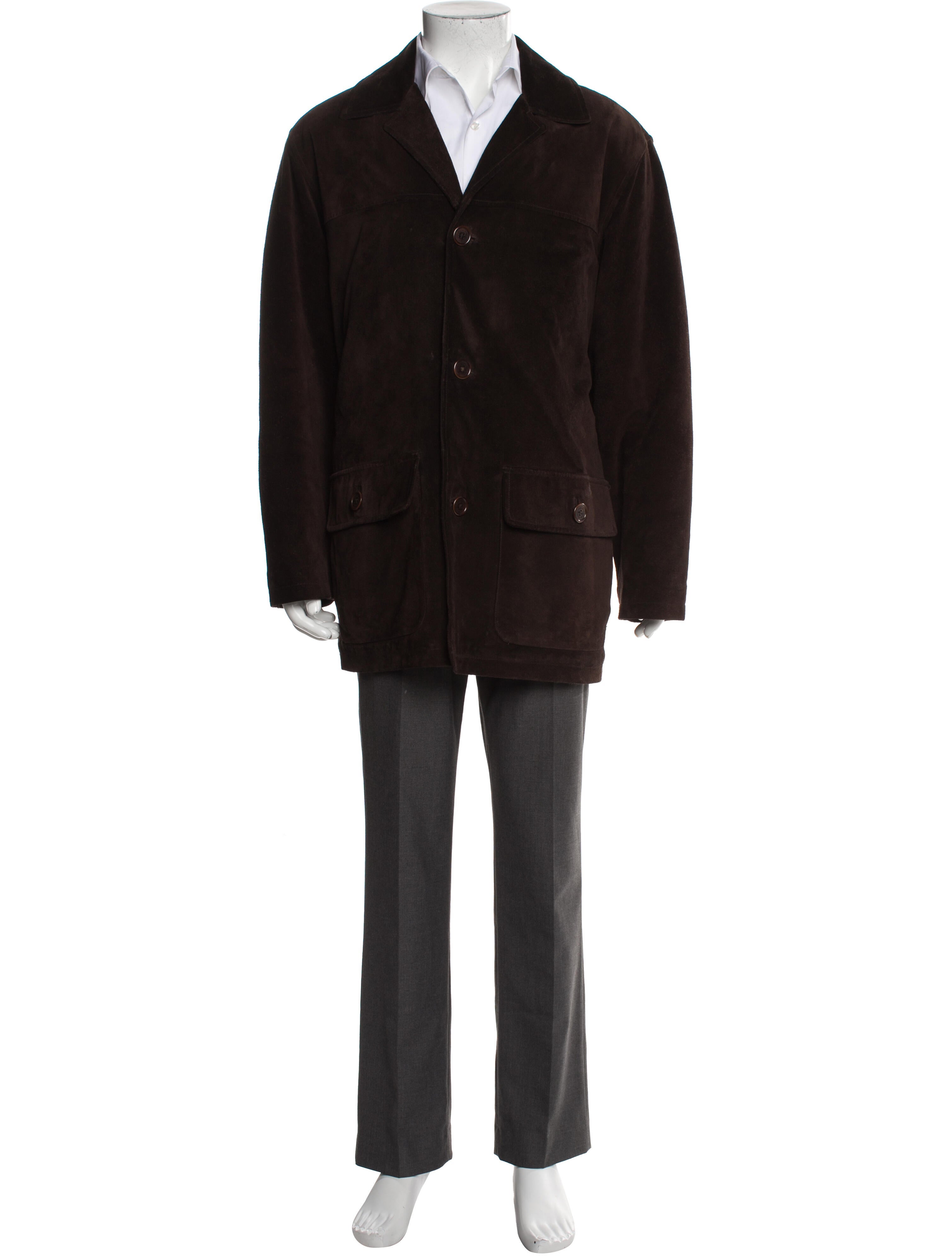 Coach Leather Overcoat