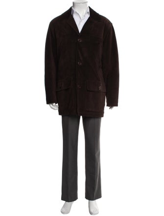 Coach Leather Overcoat