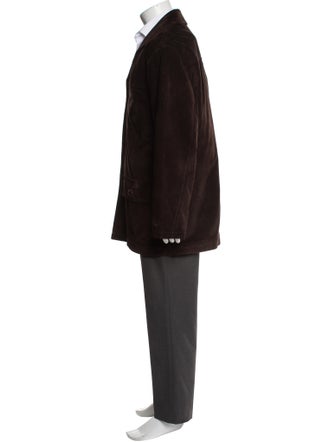 Coach Leather Overcoat