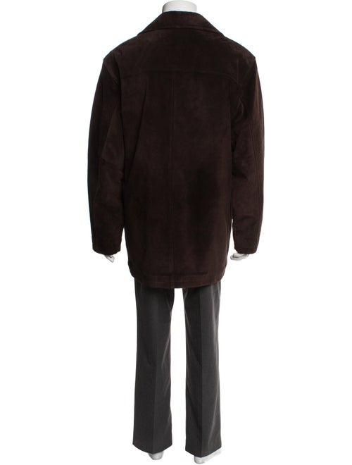 Coach Leather Overcoat