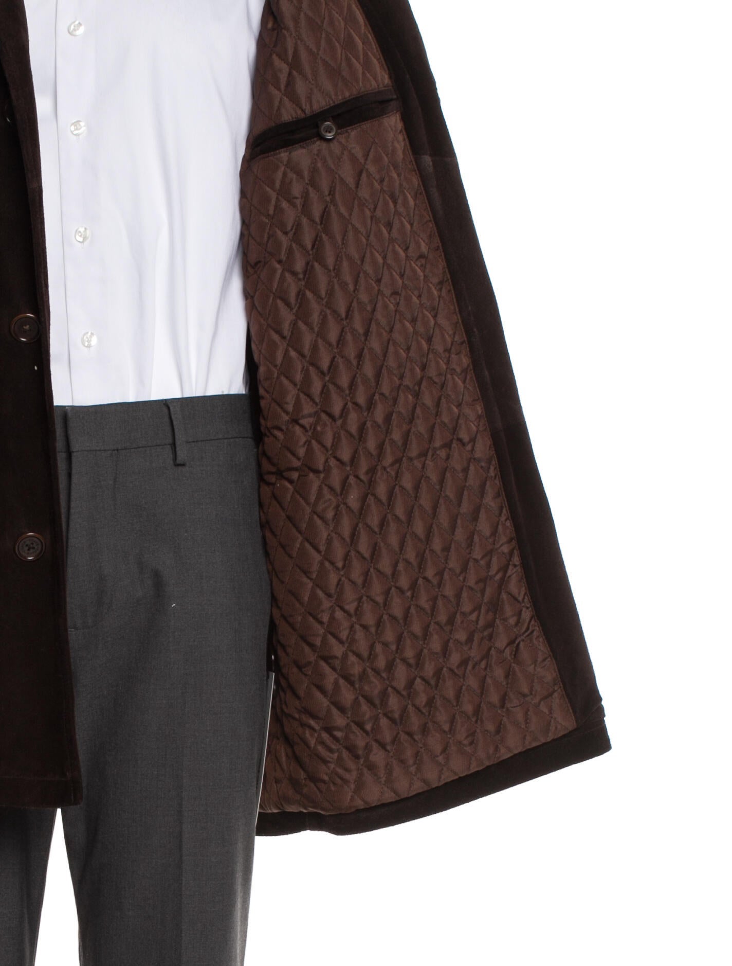 Coach Leather Overcoat