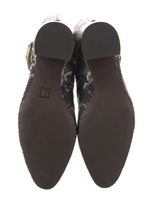 Coach Python Animal Print Riding Boots