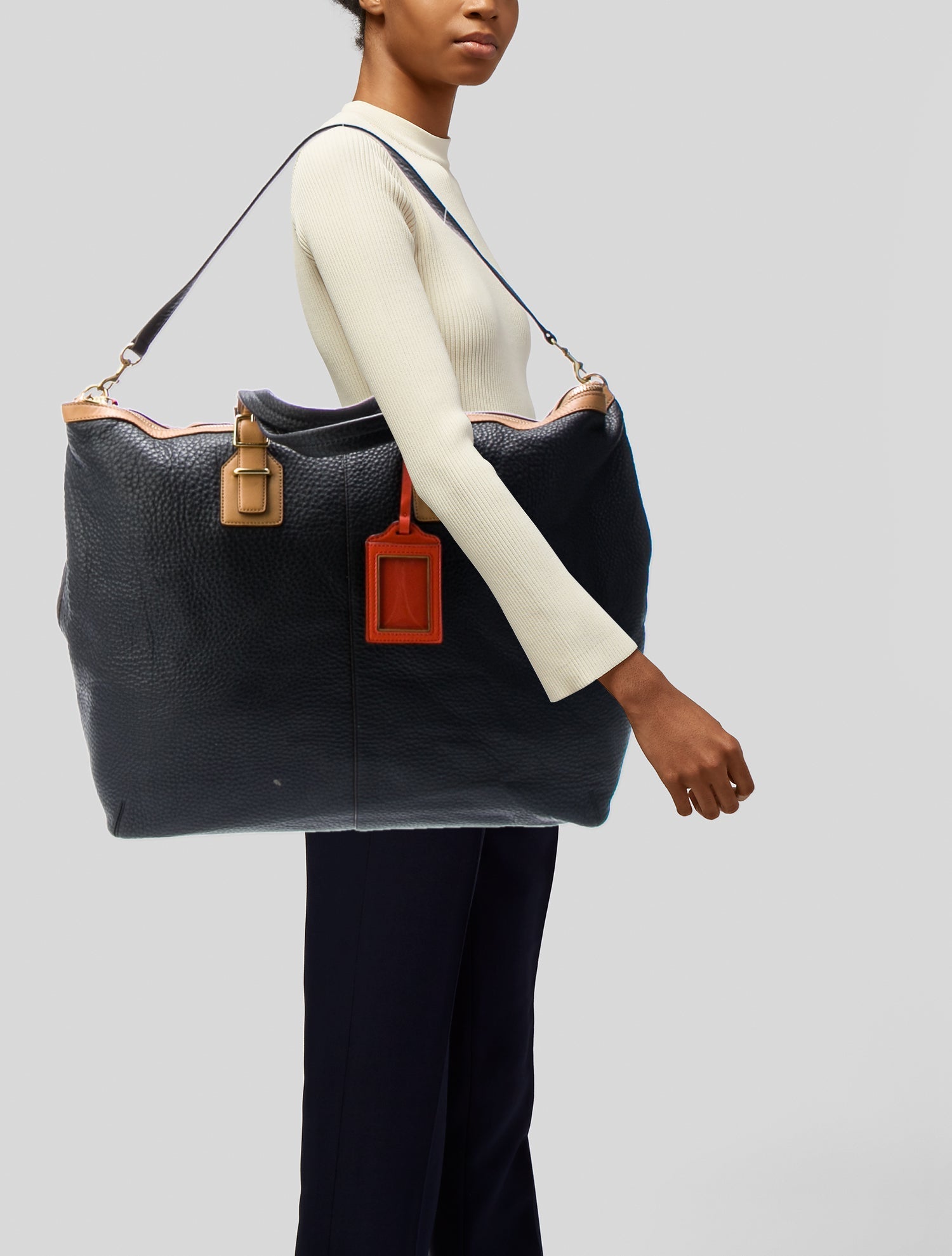 Coach Leather Weekender Bag