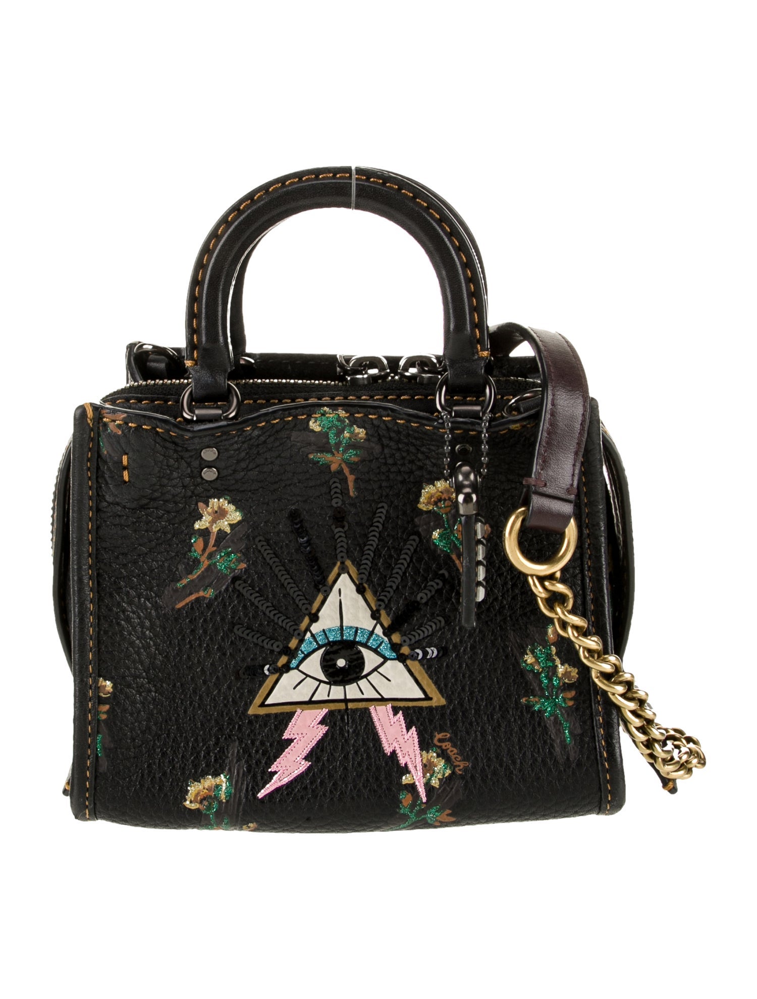 Coach Leather Top Handle Bag