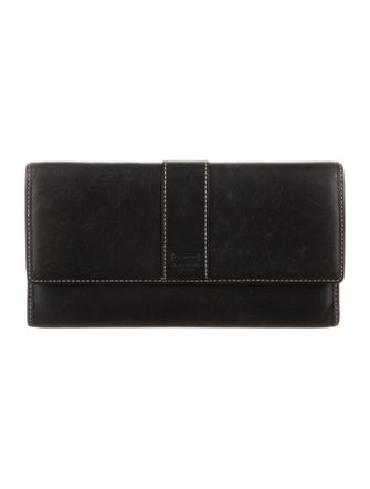 Coach Leather Continental Wallet